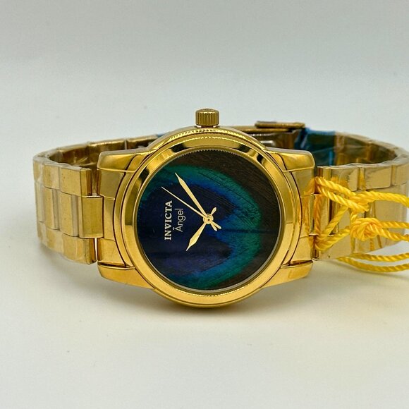 BRAND NEW Invicta Angel Peacock Feather Limited Edition High Polished Watch - Picture 5 of 10